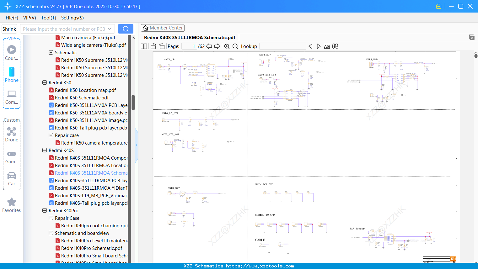 Xiaomi Redmi K40S 351L11RMOA Schematic